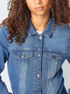 Noisy May SHORT DENIM JACKET 12 Noisy May SHORT DENIM JACKET -Noisy May Clothing Shop 27001163 MediumBlueDenim 006
