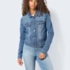 Noisy May SHORT DENIM JACKET 1 Noisy May SHORT DENIM JACKET -Noisy May Clothing Shop 27001163 MediumBlueDenim 007