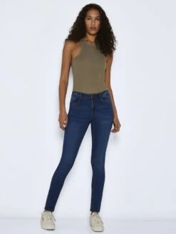 Noisy May NMJEN NORMAL WAISTED SKINNY FIT JEANS 12 Noisy May NMJEN NORMAL WAISTED SKINNY FIT JEANS -Noisy May Clothing Shop 27005955 MediumBlueDenim 004