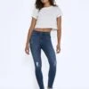 Noisy May NMLUCY CROPPED NORMAL WAIST SKINNY FIT JEANS -Noisy May Clothing Shop 27009513 MediumBlueDenim 007