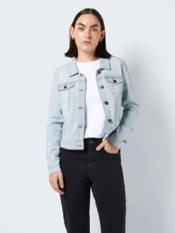 Noisy May DENIM JACKET 14 Noisy May DENIM JACKET -Noisy May Clothing Shop 27011268 LightBlueDenim 007 1