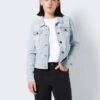 Noisy May DENIM JACKET 1 Noisy May DENIM JACKET -Noisy May Clothing Shop 27011268 LightBlueDenim 007