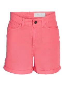 Noisy May NORMAL WAIST DENIM SHORTS -Noisy May Clothing Shop 27012362 SunKissedCoral 001