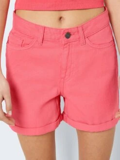 Noisy May NORMAL WAIST DENIM SHORTS -Noisy May Clothing Shop 27012362 SunKissedCoral 006