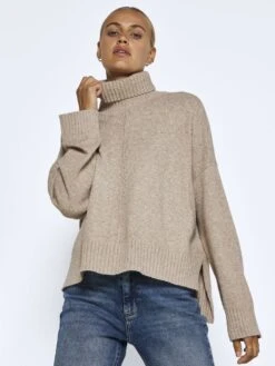 Noisy May ROLL NECK KNITTED PULLOVER