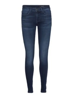 Noisy May NMLUCY NORMAL WAIST SKINNY FIT JEANS -Noisy May Clothing Shop 27012755 DarkBlueDenim 001