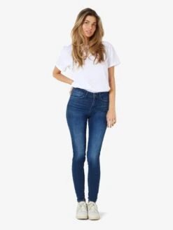 Noisy May NMLUCY NORMAL WAIST SKINNY FIT JEANS -Noisy May Clothing Shop 27012755 DarkBlueDenim 004