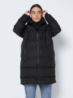Noisy May LONG WATER REPELLENT PUFFER JACKET -Noisy May Clothing Shop 27013075 Black 003