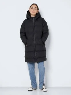 Noisy May LONG WATER REPELLENT PUFFER JACKET -Noisy May Clothing Shop 27013075 Black 004