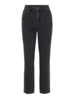 Noisy May NMISABEL HIGH WAIST ANKLE MOM JEANS 16 Noisy May NMISABEL HIGH WAIST ANKLE MOM JEANS -Noisy May Clothing Shop 27013147 Black 001