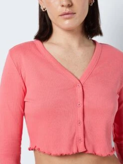 Noisy May CROPPED CARDIGAN 13 Noisy May CROPPED CARDIGAN -Noisy May Clothing Shop 27013248 SunKissedCoral 006