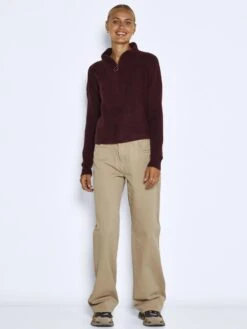 Noisy May NMALICE KNITTED PULLOVER 10 Noisy May NMALICE KNITTED PULLOVER -Noisy May Clothing Shop 27015021 WindsorWine 004