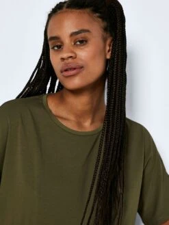 Noisy May SHORT SLEEVED SHORT DRESS -Noisy May Clothing Shop 27015315 BurntOlive 006