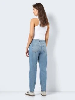 Noisy May NMISABEL MOM HIGH WAISTED JEANS -Noisy May Clothing Shop 27015703 LightBlueDenim 005