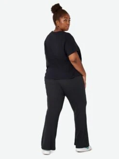 Noisy May CURVE HIGH WAISTED FLARED TROUSERS -Noisy May Clothing Shop 27016454 Black 005