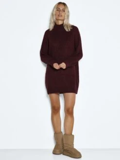 Noisy May KNITTED DRESS 11 Noisy May KNITTED DRESS -Noisy May Clothing Shop 27017055 WindsorWine 004
