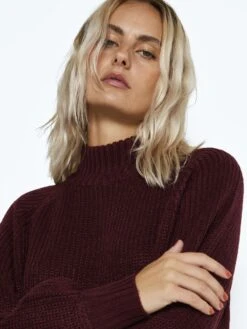 Noisy May KNITTED DRESS 12 Noisy May KNITTED DRESS -Noisy May Clothing Shop 27017055 WindsorWine 006