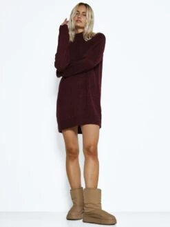 Noisy May KNITTED DRESS 13 Noisy May KNITTED DRESS -Noisy May Clothing Shop 27017055 WindsorWine 007