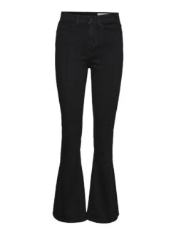 Noisy May NMSALLIE HIGH WAIST FLARED JEANS -Noisy May Clothing Shop 27017554 Black 001