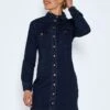 Noisy May LONG SLEEVED DENIM DRESS 2 Noisy May LONG SLEEVED DENIM DRESS -Noisy May Clothing Shop 27017672 DarkBlueDenim 007
