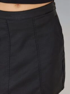 Noisy May HIGH WAISTED COATED SKIRT -Noisy May Clothing Shop 27017861 Black 006