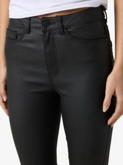 Noisy May NMSALLIE COATED TROUSERS -Noisy May Clothing Shop 27018425 Black 006 1