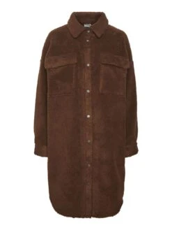 Noisy May LONG TEDDY JACKET -Noisy May Clothing Shop 27018925 Pinecone 001