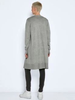 Noisy May MIDI CARDIGAN -Noisy May Clothing Shop 27019215 LightGreyMelange 005