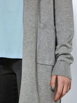 Noisy May MIDI CARDIGAN -Noisy May Clothing Shop 27019215 LightGreyMelange 006