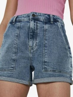 Noisy May HIGH WAISTED DENIM SHORTS 14 Noisy May HIGH WAISTED DENIM SHORTS -Noisy May Clothing Shop 27019297 LightBlueDenim 006