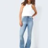 Noisy May NMSALLIE HIGH WAISTED FLARED JEANS 1 Noisy May NMSALLIE HIGH WAISTED FLARED JEANS -Noisy May Clothing Shop 27019304 LightBlueDenim 007