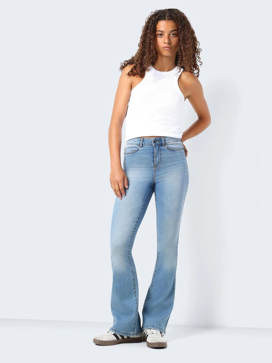 Noisy May NMSALLIE HIGH WAISTED FLARED JEANS 3 Noisy May NMSALLIE HIGH WAISTED FLARED JEANS