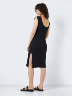 Noisy May RIBBED MIDI DRESS -Noisy May Clothing Shop 27019526 Black 005