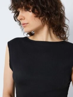 Noisy May RIBBED MIDI DRESS -Noisy May Clothing Shop 27019526 Black 006