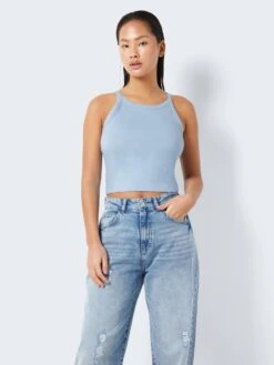 Noisy May RIBBED HALTER NECK TOP
