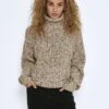 Noisy May HIGH NECK KNITTED PULLOVER -Noisy May Clothing Shop 27020552 Eggnog 936161 003