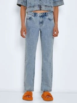 Noisy May NMJOEY ANKLE SLIT STRAIGHT FIT JEANS 11 Noisy May NMJOEY ANKLE SLIT STRAIGHT FIT JEANS -Noisy May Clothing Shop 27020759 LightBlue 003