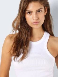Noisy May RIBBED TANK TOP 12 Noisy May RIBBED TANK TOP -Noisy May Clothing Shop 27020871 BrightWhite 006