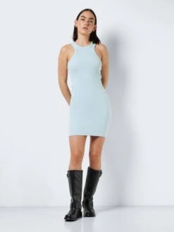 Noisy May RIBBED SLEEVELESS DRESS 10 Noisy May RIBBED SLEEVELESS DRESS -Noisy May Clothing Shop 27020872 Cerulean 004