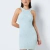 Noisy May RIBBED SLEEVELESS DRESS -Noisy May Clothing Shop 27020872 Cerulean 007