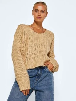 Noisy May KNITTED V-NECK PULLOVER