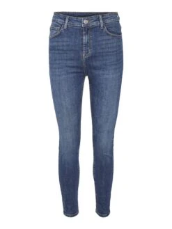 Noisy May NMBUDDY HIGH WAISTED SKINNY FIT JEANS -Noisy May Clothing Shop 27020952 MediumBlueDenim 001