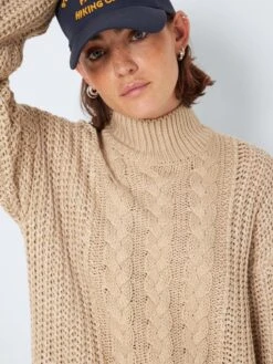 Noisy May CABLE KNITTED DRESS 12 Noisy May CABLE KNITTED DRESS -Noisy May Clothing Shop 27021092 IrishCream 995246 006