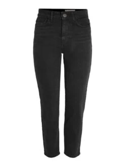 Noisy May NMMONI HIGH WAISTED CROPPED STRAIGHT FIT JEANS 16 Noisy May NMMONI HIGH WAISTED CROPPED STRAIGHT FIT JEANS -Noisy May Clothing Shop 27021112 BlackDenim 001