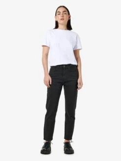 Noisy May NMMONI HIGH WAISTED CROPPED STRAIGHT FIT JEANS 12 Noisy May NMMONI HIGH WAISTED CROPPED STRAIGHT FIT JEANS -Noisy May Clothing Shop 27021112 BlackDenim 004