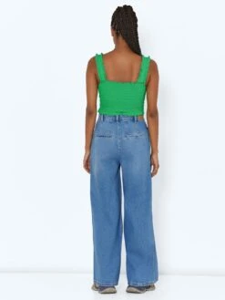 Noisy May NMCINDY HIGH WAISTED WIDE LEG JEANS 13 Noisy May NMCINDY HIGH WAISTED WIDE LEG JEANS -Noisy May Clothing Shop 27021263 MediumBlueDenim 005
