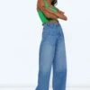 Noisy May NMCINDY HIGH WAISTED WIDE LEG JEANS 1 Noisy May NMCINDY HIGH WAISTED WIDE LEG JEANS -Noisy May Clothing Shop 27021263 MediumBlueDenim 007