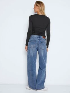 Noisy May LONG SLEEVED RUCHED TOP -Noisy May Clothing Shop 27021286 Black 005