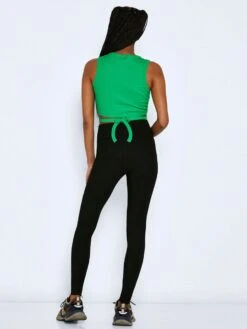 Noisy May SLEVELESS TIE TOP -Noisy May Clothing Shop 27021471 IslandGreen 005