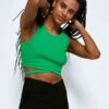 Noisy May SLEVELESS TIE TOP 1 Noisy May SLEVELESS TIE TOP -Noisy May Clothing Shop 27021471 IslandGreen 007